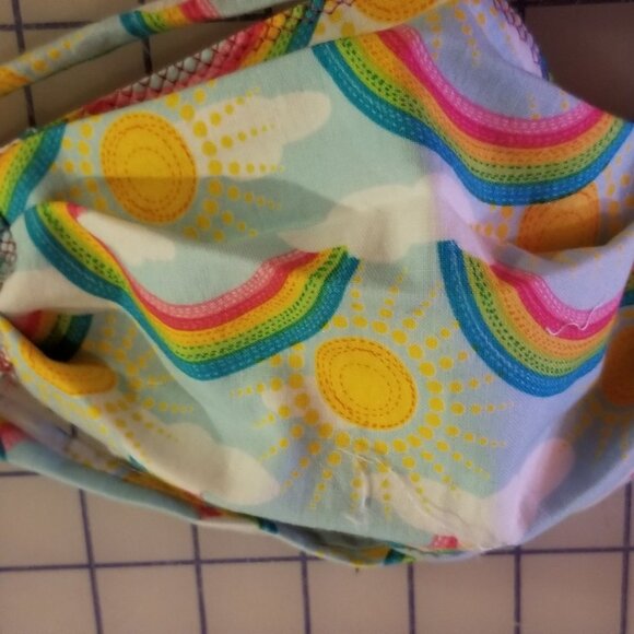 Kid Size Mask w/ Copper/Silver Filters-Rainbows - Picture 2 of 5